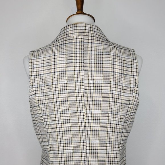 Sanctuary Modern Plaid Lonny Vest Preppy Career Light Academia NEW NWT Size S - Picture 7 of 13